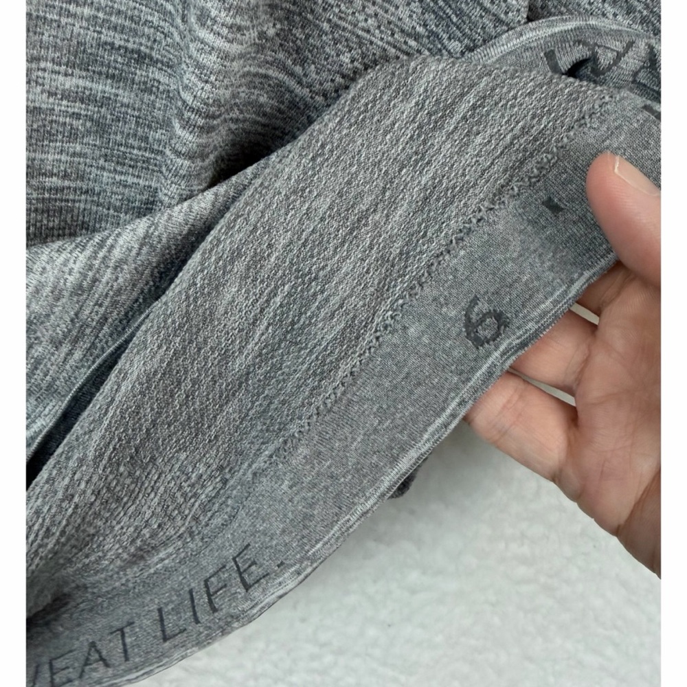 LULULEMON • Heather Gray Swiftly Tech Crewneck Short-Sleeve Athletic Shirt, 6 - Picture 14 of 15
